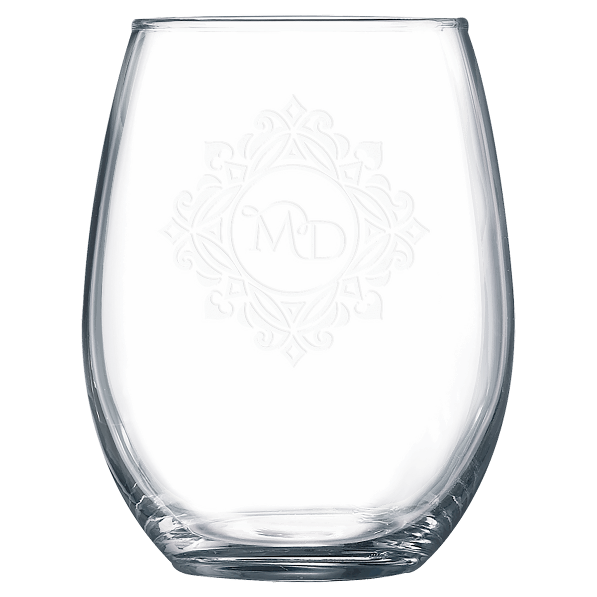 15 Oz Stemless Wine Glass - Laser Engraved Drinkware
