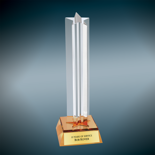 Star Column Acrylic - Custom Engraved Award