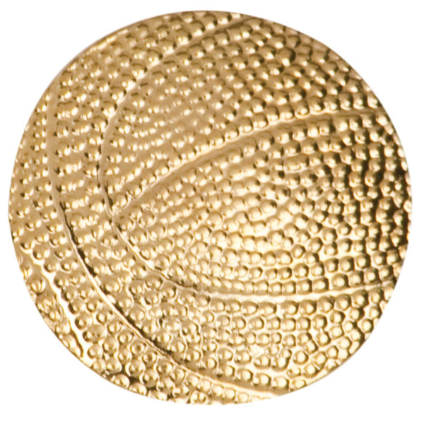 Basketball Lapel Pin - Custom Laser Engraved