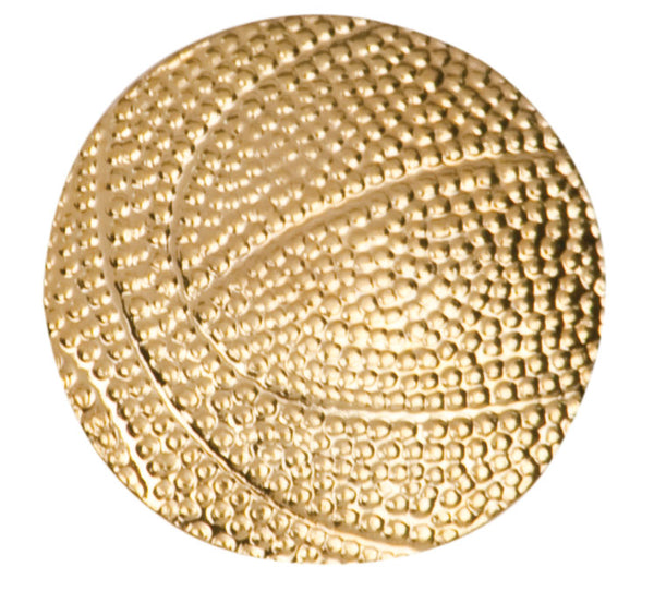 Basketball Lapel Pin - Custom Laser Engraved
