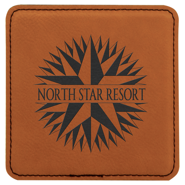 Square Single Coaster - Laser Engraved Drinkware