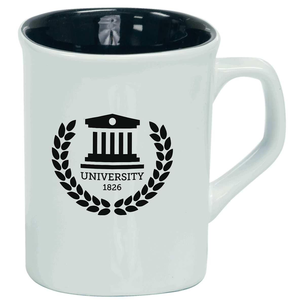 10 Oz Ceramic Rounded Corner Mug - Laser Engraved Ceramic