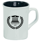 10 Oz Ceramic Rounded Corner Mug - Laser Engraved Ceramic