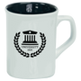 10 Oz Ceramic Rounded Corner Mug - Laser Engraved Ceramic