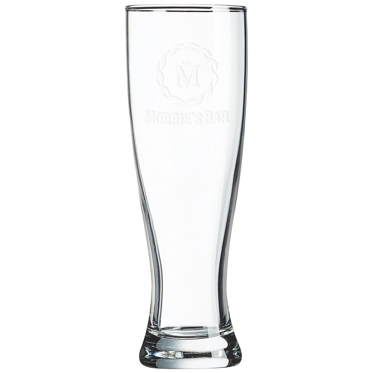 16 Oz Pilsner Glass - Laser Engraved Drinkware