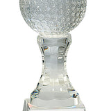 Crystal Golf Ball Clear Base - Custom Laser Engraved