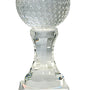 Crystal Golf Ball Clear Base - Custom Laser Engraved
