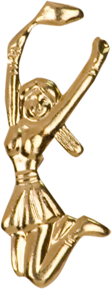 Cheerleader Lapel Pin - Custom Laser Engraved