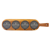 Acacia Wood-Slate Serving Board - Laser Engraved Kitchen