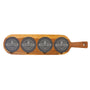 Acacia Wood-Slate Serving Board - Laser Engraved Kitchen