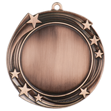 Swirling Star Insert Holder Medal - Custom Engraved Award