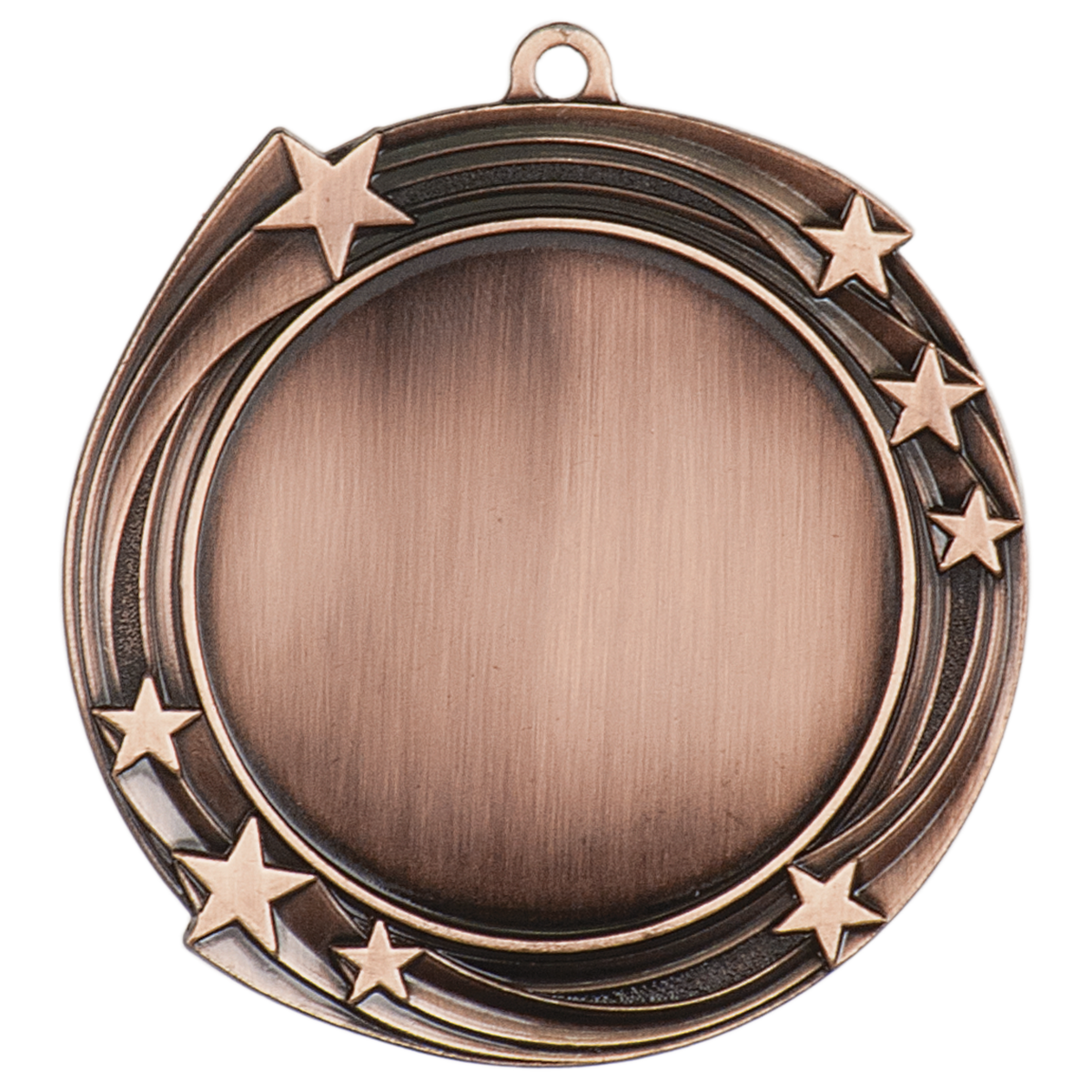 Swirling Star Insert Holder Medal - Custom Engraved Award