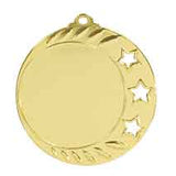 3 Star Insert Holder Medal - Custom Engraved Award