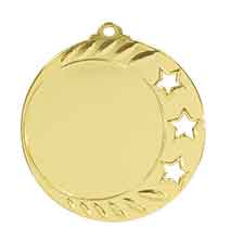 3 Star Insert Holder Medal - Custom Engraved Award