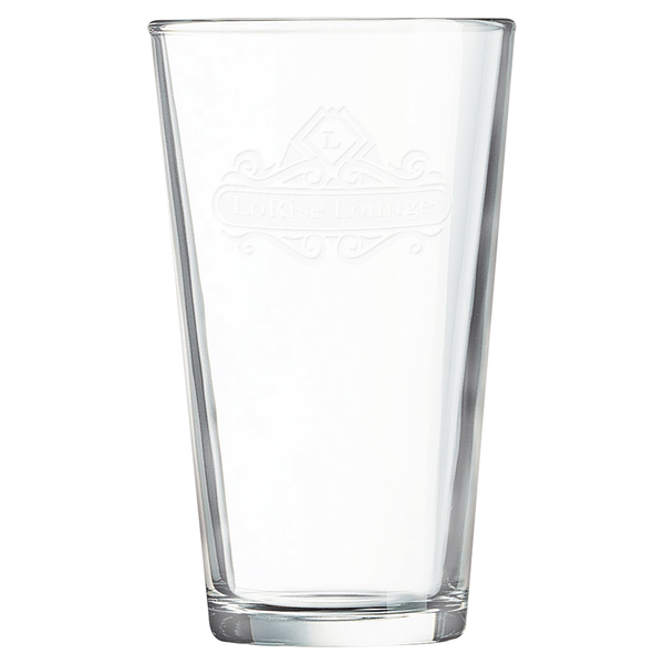 16 Oz Pint Mixing Glass - Laser Engraved Drinkware
