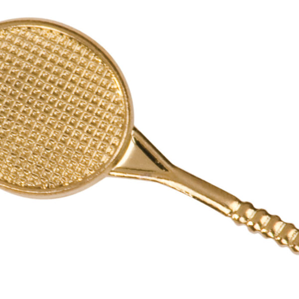 Tennis Lapel Pin - Custom Laser Engraved