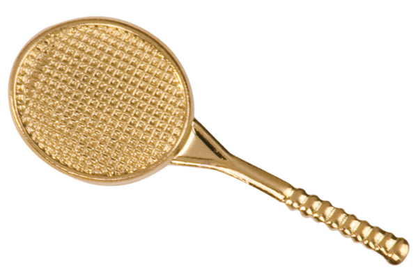 Tennis Lapel Pin - Custom Laser Engraved