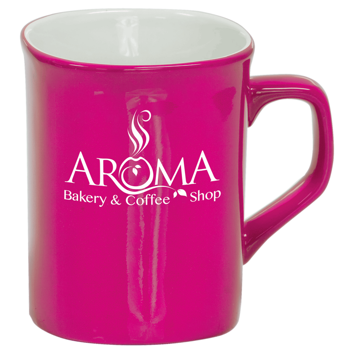 10 Oz Ceramic Rounded Corner Mug - Laser Engraved Ceramic