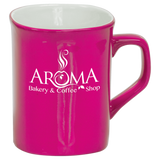 10 Oz Ceramic Rounded Corner Mug - Laser Engraved Ceramic