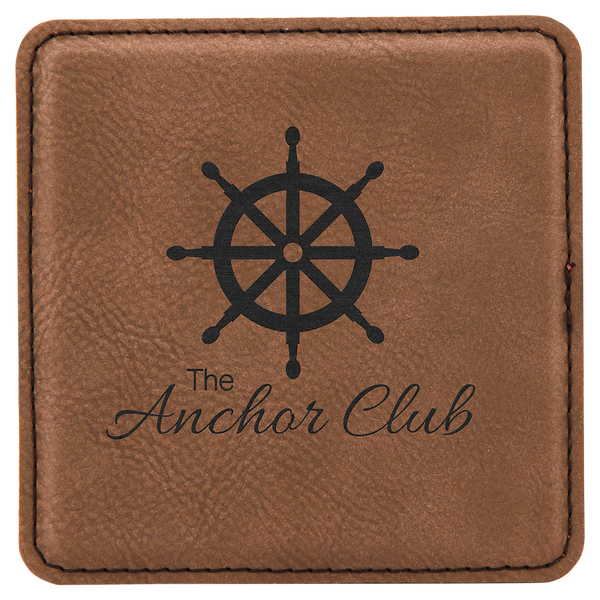 Square Single Coaster - Laser Engraved Drinkware
