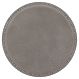 Round Leatherette Coaster (Single) - Laser Engraved Drinkware