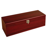 Rosewood Finish Single Wine Presentation Box 4 Tools And Lining - Laser Engraved Drinkware