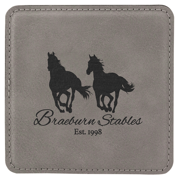 Square Single Coaster - Laser Engraved Drinkware