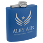 3 Oz Powder Coated Flask - Laser Engraved Drinkware