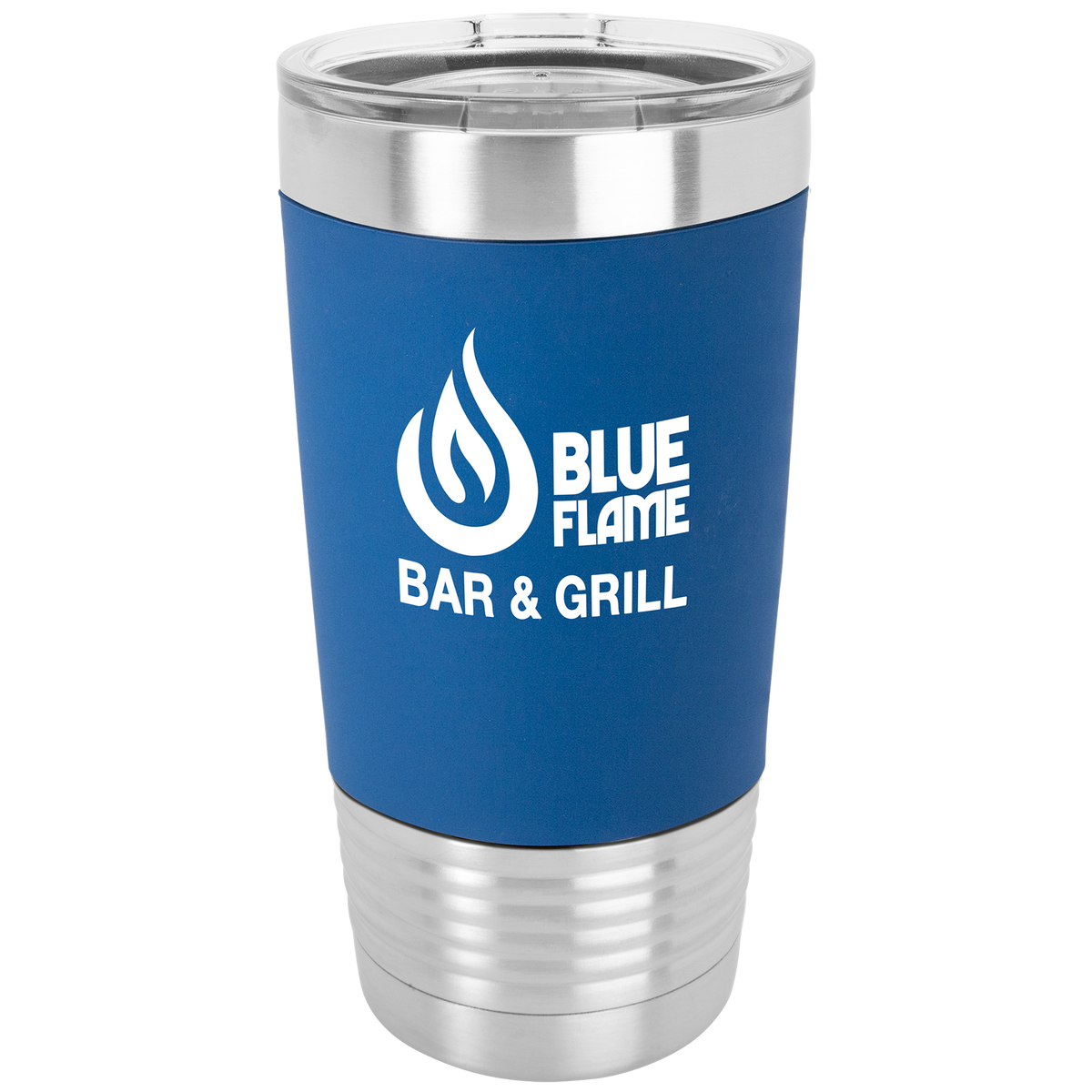 20 Oz Silicone Grip Tumbler - Laser Engraved Drinkware