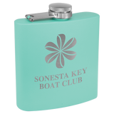 3 Oz Powder Coated Flask - Laser Engraved Drinkware