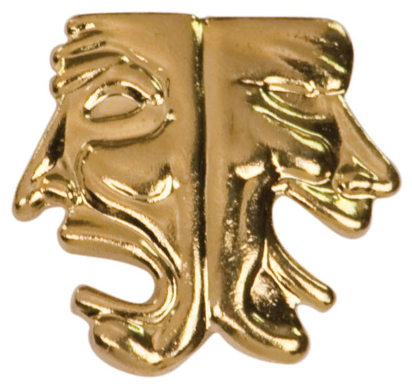Drama Lapel Pin - Custom Laser Engraved
