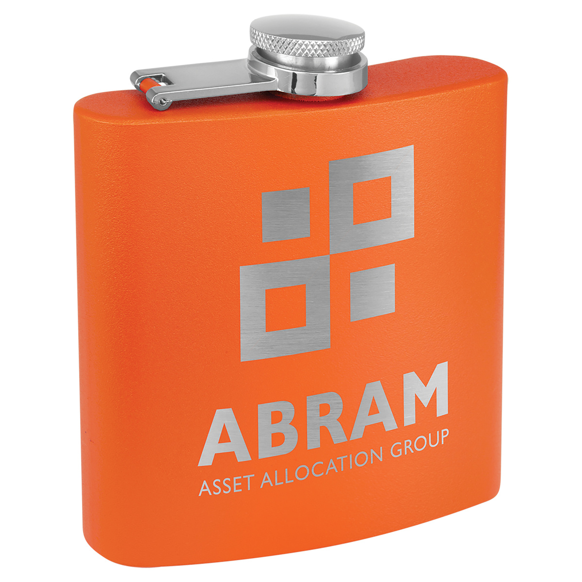 3 Oz Powder Coated Flask - Laser Engraved Drinkware