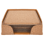 Cork Square 6 Coaster Set - Laser Engraved Drinkware