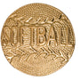 Softball Lapel Pin - Custom Laser Engraved