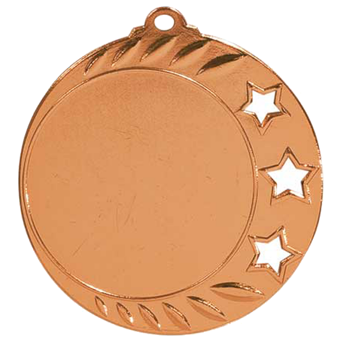 3 Star Insert Holder Medal - Custom Engraved Award