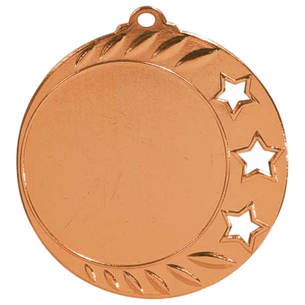 3 Star Insert Holder Medal - Custom Engraved Award