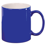 11 Oz Round Ceramic Mug - Laser Engraved Ceramic