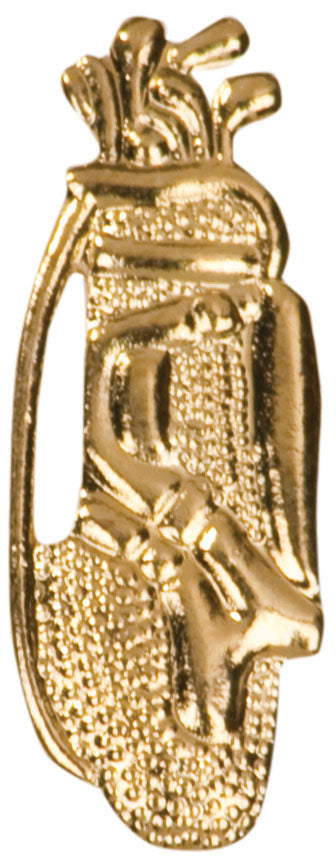 Golf Bag Lapel Pin - Custom Laser Engraved