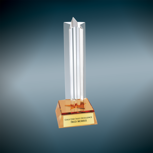 Star Column Acrylic - Custom Engraved Award