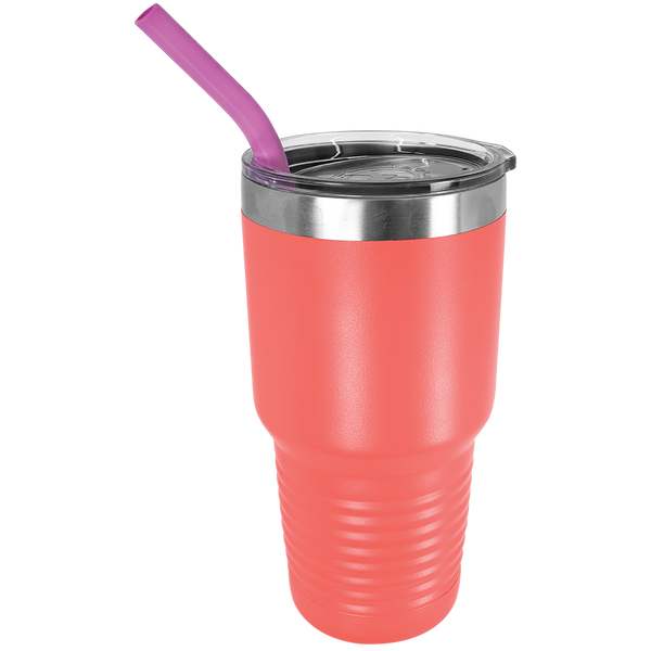 Silicone Tumbler Straw 7/16 - Laser Engraved Drinkware