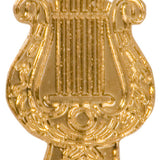 Music Lyre Lapel Pin - Custom Laser Engraved
