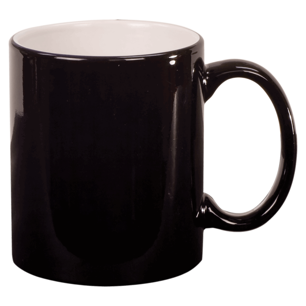 11 Oz Round Ceramic Mug - Laser Engraved Ceramic