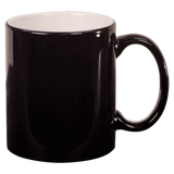 11 Oz Round Ceramic Mug - Laser Engraved Ceramic