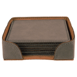 Square 6 Coaster Set - Laser Engraved Drinkware
