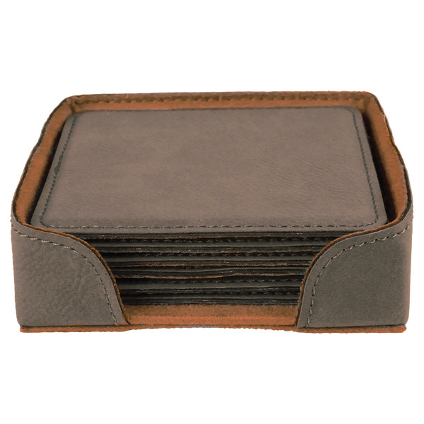 Square 6 Coaster Set - Laser Engraved Drinkware