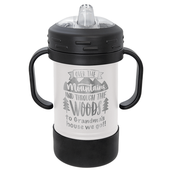 10 oz Sippy Cup Tumbler - Laser Engraved Drinkware