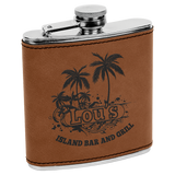 6 Oz Flask - Laser Engraved Drinkware