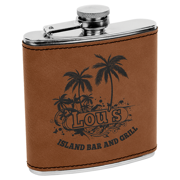 6 Oz Flask - Laser Engraved Drinkware