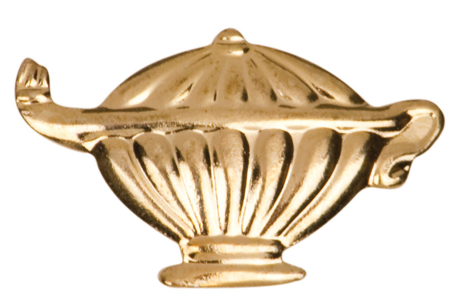 Lamp of Knowledge Lapel Pin - Custom Laser Engraved