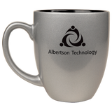 16 Oz Ceramic Bistro Mug - Laser Engraved Ceramic